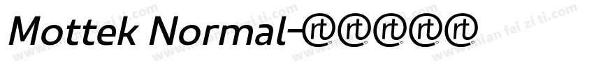 Mottek Normal字体转换